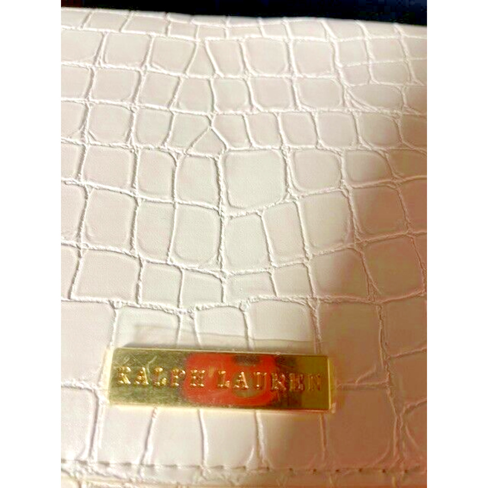 Womans Clutch Purse Ralph Lauren Faux Crocodile (W 9" x H 7") NEW - Picture 4 of 5